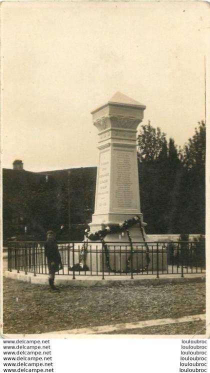 VENOY CARTE PHOTO MONUMENT AUX MORTS