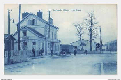 Verberie (Oise) – La Gare, CPA, France