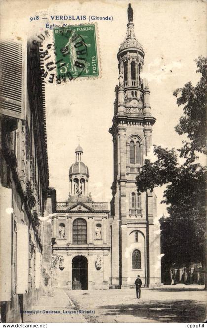 CPA Verdelais Eglise