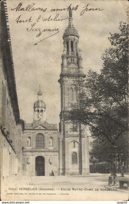 CPA Verdelais Eglise Notre Dame De Verdelais