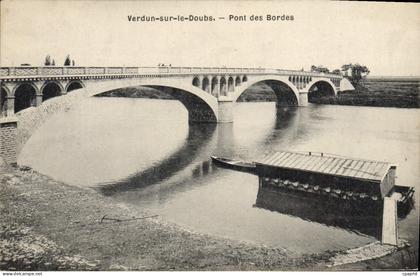 CPA Verdun sur le Doubs Pont des Bordes