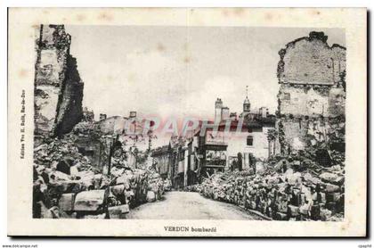 Verdun CPA Bombarde
