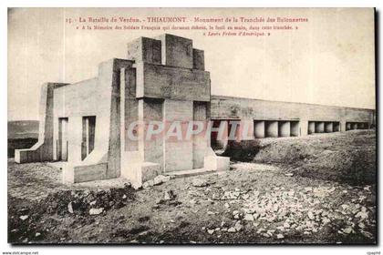 Verdun-La Bataille de Verdun -Thiaumont- Monument de la Tranchee des Baionnettes- CPA