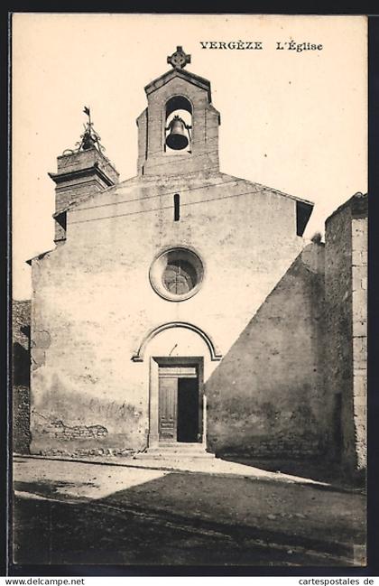 CPA Vergèze, L`Eglise