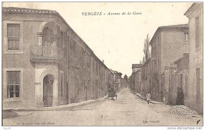Gard- Vergèze -Avenue de la Gare.