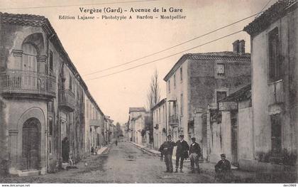 VERGEZE (Gard) - Avenue de la Gare