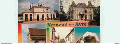 Carte Postale - 27 - Verneuil sur Avre - Multivues - Automobiles - Flamme Postale de Talmont Saint Hilaire - CPM - Voir