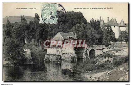 CPA Vernon Maisonnette et donjon