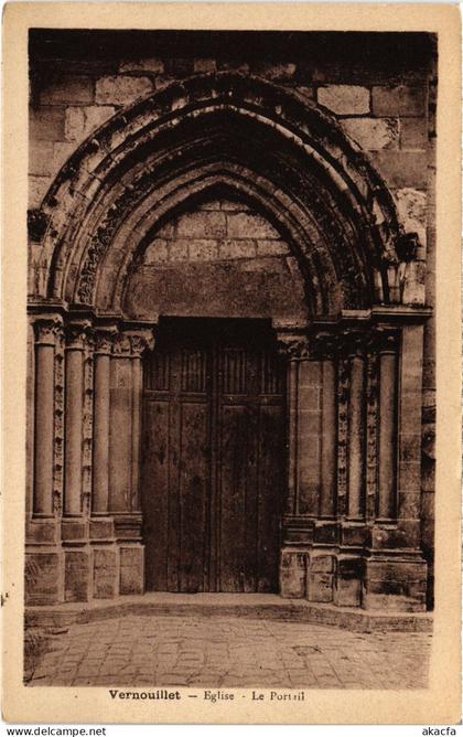 CPA Vernouillet Eglise, Le Portail FRANCE (1379106)