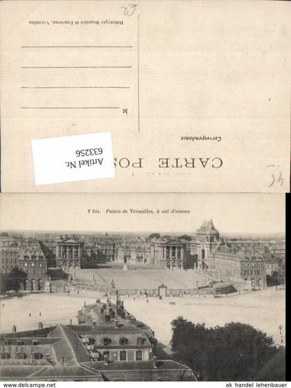 633256,Palais de Versailles a vol d oiseau Schloss France