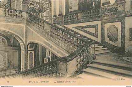 Carte Postale Ancienne - 78 - Versailles - Château - Palais de Versailles - L'Escalier de marbre - CPA - Voir Scans Rect