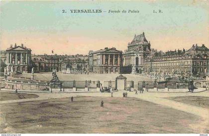 Carte Postale Ancienne - 78 - Versailles - Château de Versailles - Façade du Palais - Colorisée - CPA - Voir Scans Recto