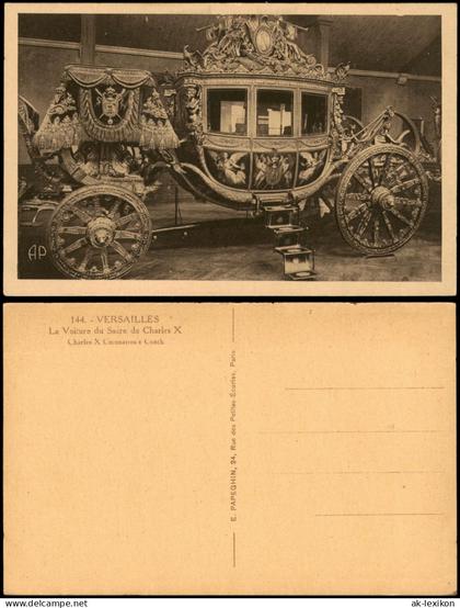 CPA Versailles Krönungskutsche Karls X. 1910