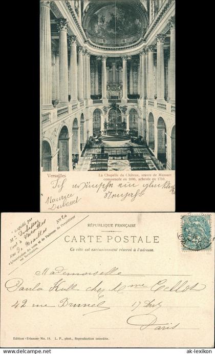 CPA Versailles La Chapelle 1909