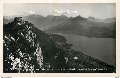 CPA Le Telepherique de Veyrier et vue generale sur le Lac d'Annecy