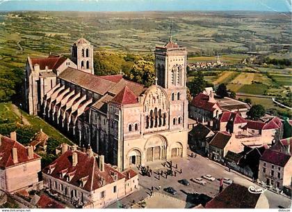 89 - Vézelay - La Basilique Sainte Madeleine - Vue aérienne - Flamme Postale de Vézelay - CPM - Voir Scans Recto-Verso