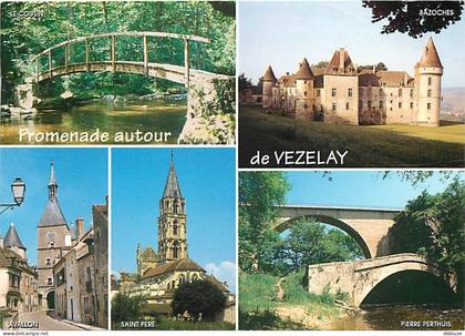 89 - Vézelay - Promenade autour de Vézelay - Multivues - Flamme Postale de Avallon - CPM - Voir Scans Recto-Verso