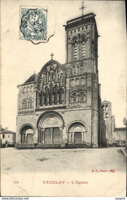 CPA Vezelay L'Eglise