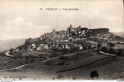 CPA Vezelay Vue Generale