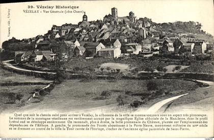 CPA Vezelay Vue generale