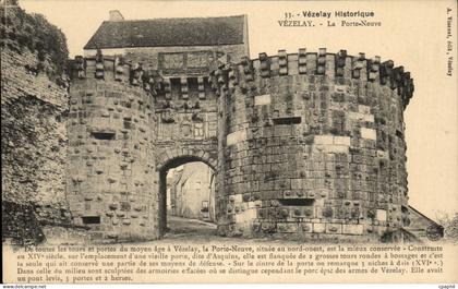 Vezelay CPA La porte neuve