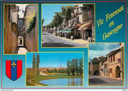 Carte Postale - 32 - Vic-Fezensac - Multivues - Commerces - Blasons - Flamme Postale de Vic-Fezensac - CPM - Voir Scans