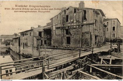 CPA AK VIC-sur-SEILLE - VIC a. d. SEILLE - Zerstorte Brucke - Ruines (388016)