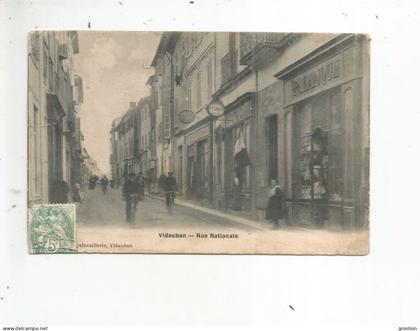 VIDAUBAN (BAR) RUE NATIONALE MAGASIN PALANQUE ET AUTRES COMMERCES