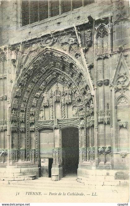 CPA Vienne Porte de la Cathedrale