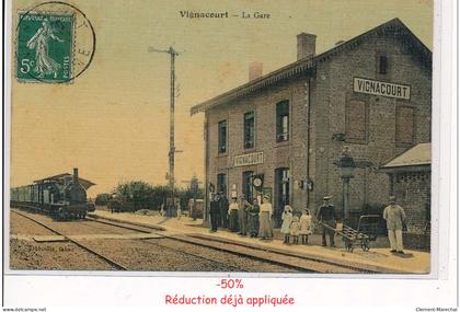 VIGNACOURT - La Gare - état (traces)