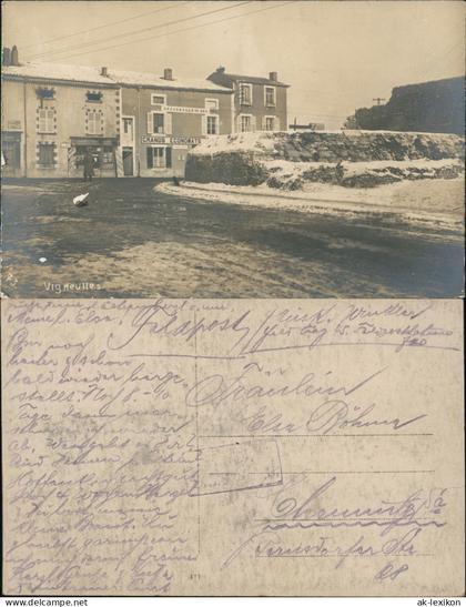 Vigneulles-lès-Hattonchâtel Straße  France 1915 Privatfoto   gel. Feldpost