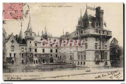 CPA Chateau de Vigny cour interieure