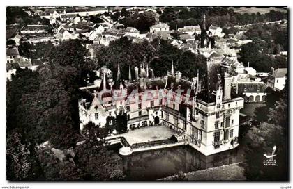 CPA En Avion Au Dessus De Vigny Le Chateau La Cour d Honneur