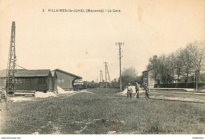 MAYENNE  VILLAINES LA JUHEL  la gare