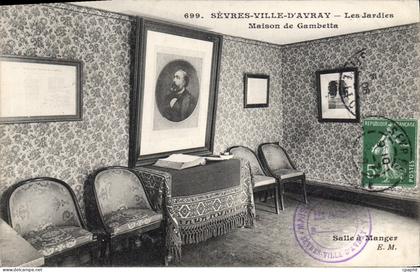 CPA Sevres Ville D'Avray Les Jardies Maison De Gambetta