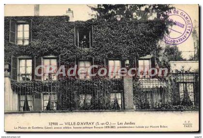 CPA Ville D'Avray Les Jardies Maison De Gambetta Honoré de Balzac