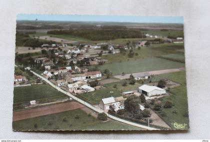 Cpm, Villebougis, vue générale aérienne, route de Saint Georges, Yonne 89