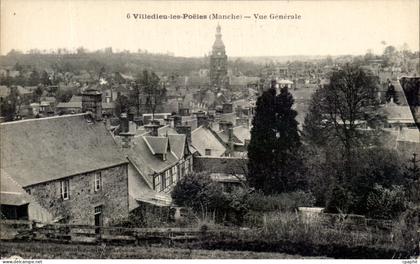 CPA Villedieu les Poeles Vue Generale