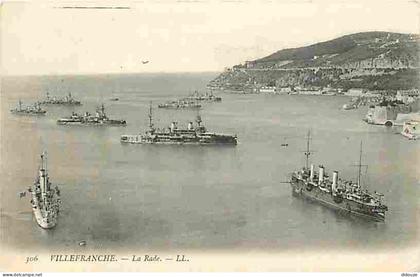 06 - Villefranche sur Mer - La Rade - Bateaux - CPA - Voir Scans Recto-Verso
