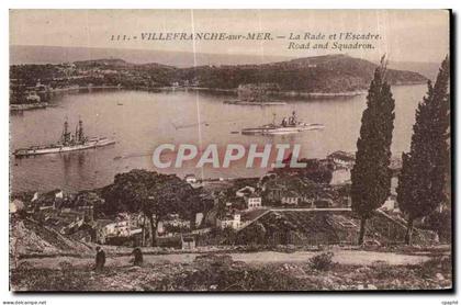 CPA Villefranche Sur Mer La Rade et I Escadre Road and Squadron Bateaux