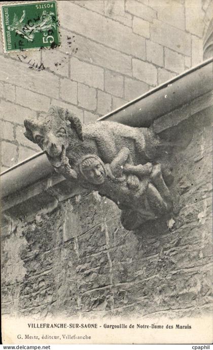 CPA Villefranche Sur Saone Gargouille De Notre Dame Des Marais