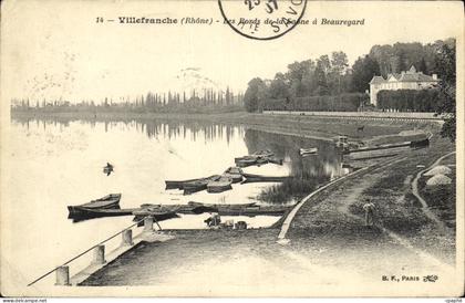 CPA Villefranche Sur Saone Les Bords de la Saone a Beauregard