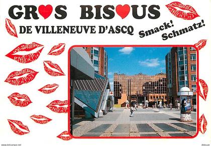 59 - Villeneuve d'Ascq - L'Hôtel de Ville et l'entrée du Métro - CPM - Voir Scans Recto-Verso