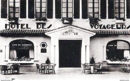 D40 - VILLENEUVE-de-MARSAN < HOTEL DES VOYAGEURS Jean DARROZE (+pub verso)