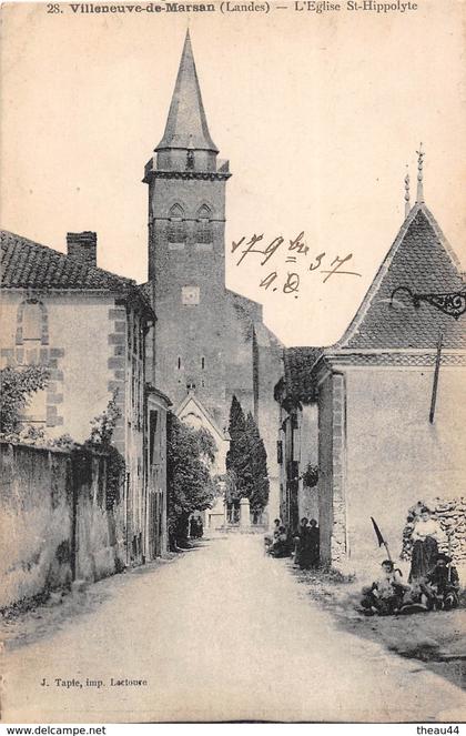 ¤¤   -   VILLENEUVE-de-MARSAN   -  L'Eglise Saint-Hippolyte   -   ¤¤
