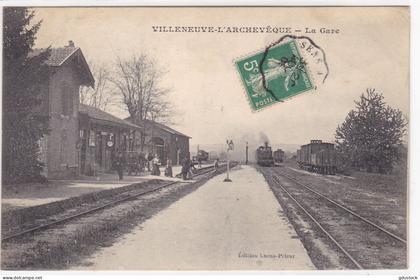Yonne - Villeneuve-l'Archevêque - la Gare