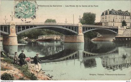 CPA VILLENEUVE-la-GARENNE Les Rives (806815)