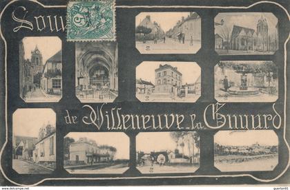 (CPA 89) VILLENEUVE-LA-GUYARD  /  Souvenir de Villeneuve la Guyard -