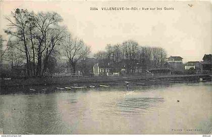 94 - Villeneuve le Roi - Vue sur les Quais - Correspondance - CPA - Voir Scans Recto-Verso
