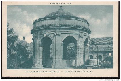 CPA - (30) Villeneuve lès Avignon - fontaine de l'abbaye
